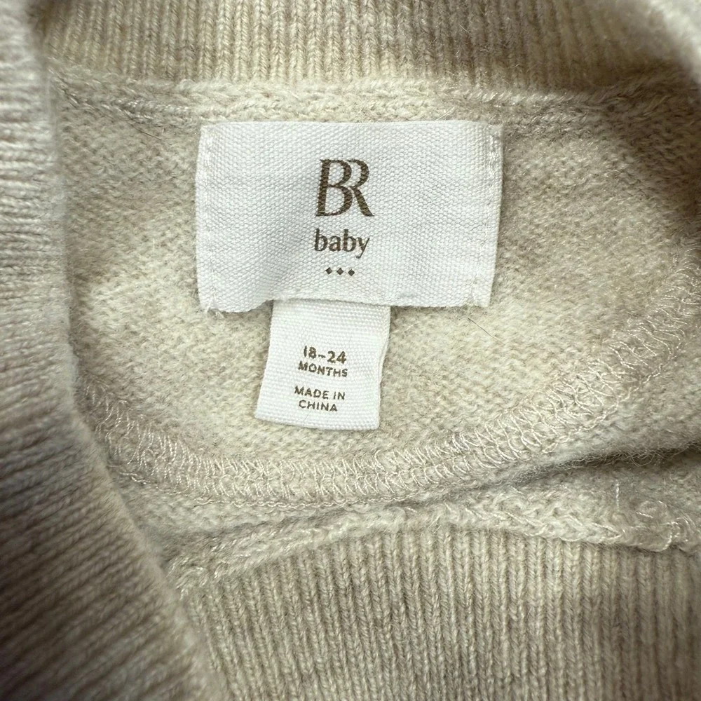 Banana Republic Baby‎ Merino Wool Cashmere Sweater Oatmeal Heather 18-24 Months